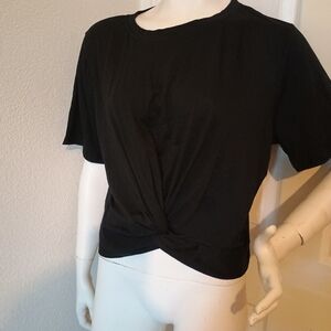 Men's Black Short-Sleeve Crew T-Shirt